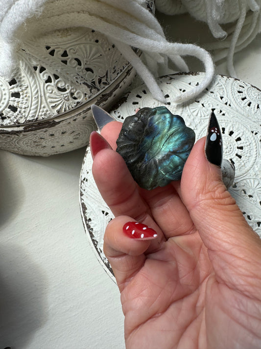 Flashy Labradorite Flower