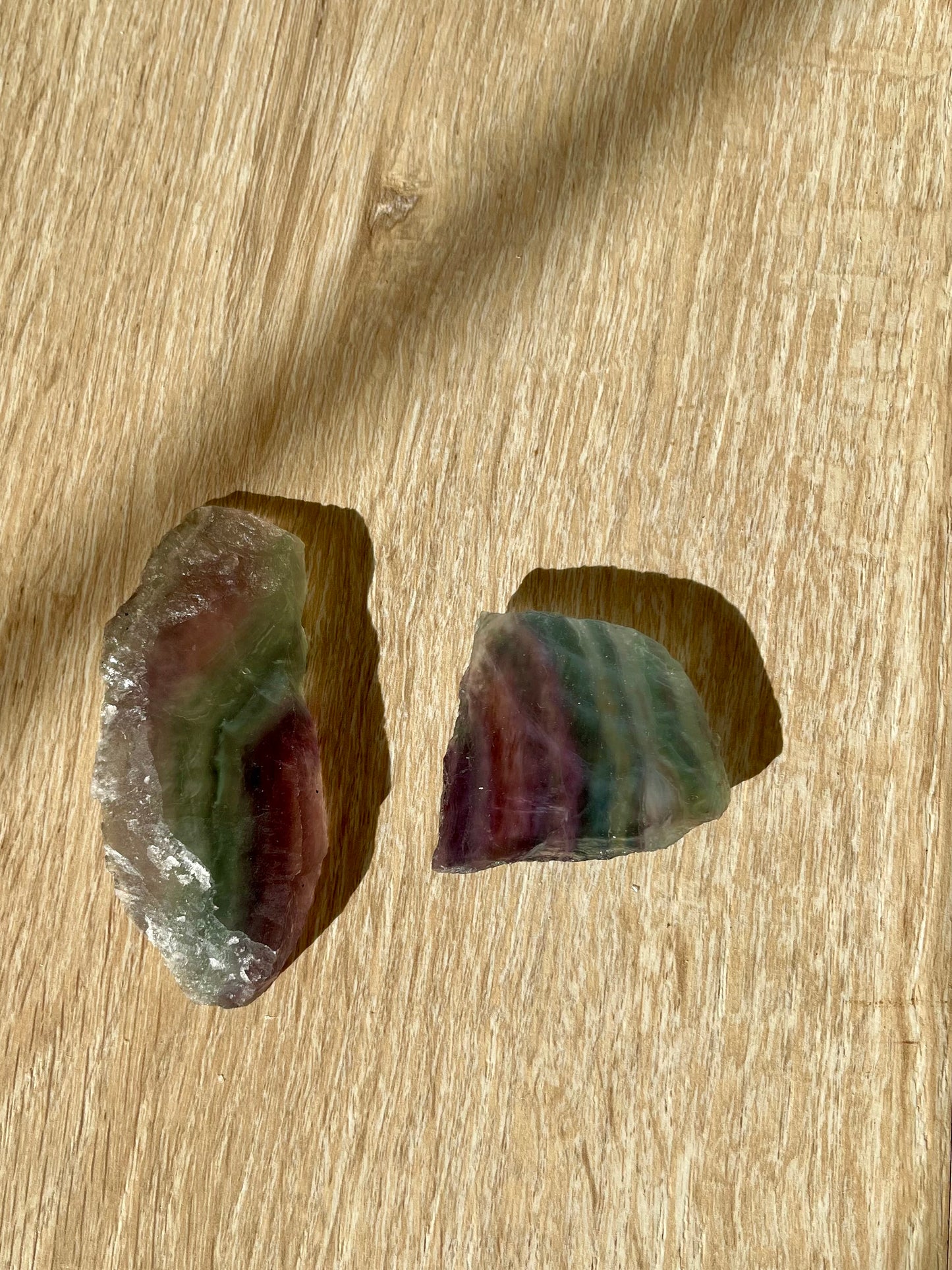 Rainbow Fluorite Slice -small
