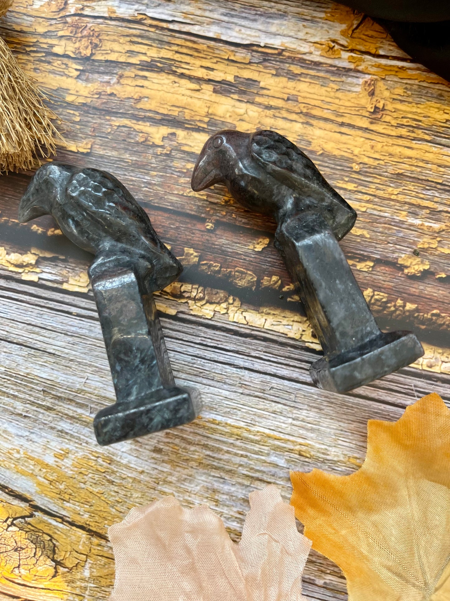 SALE Garnet Grave Raven