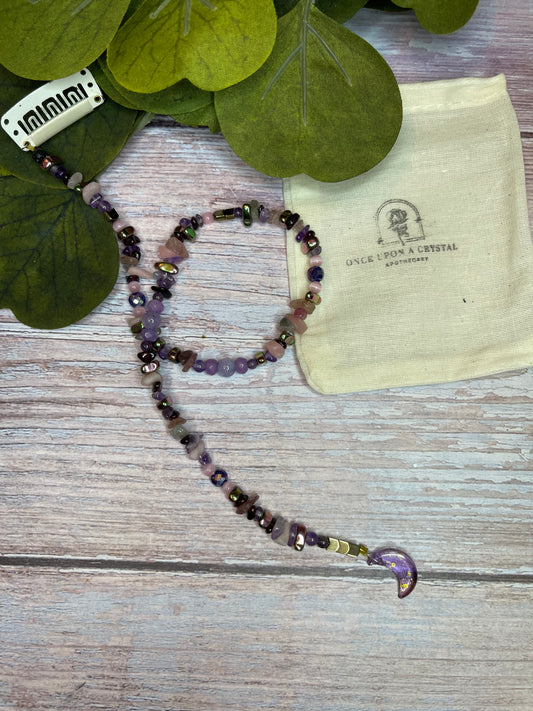 Moonlit Amethyst Enchanted Crystal Hair Extension