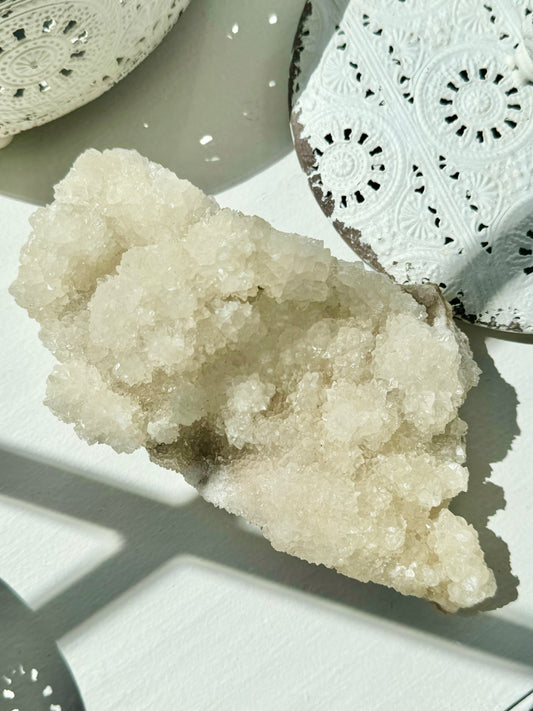 Sugar Calcite with Selenite Specimen