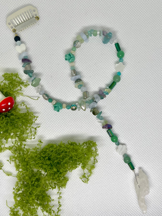 NEW! Seafoam Enchanted Crystal Hair Extension or Crown