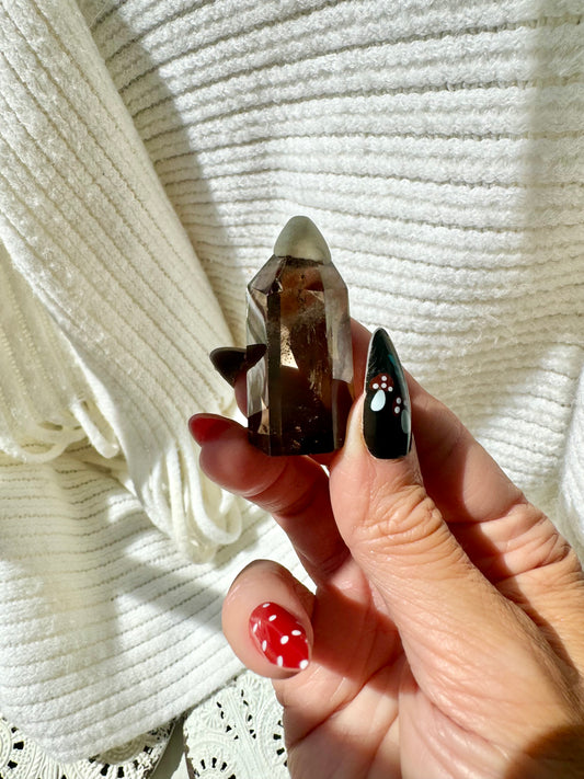 High Quality Smoky Quartz Small Tower