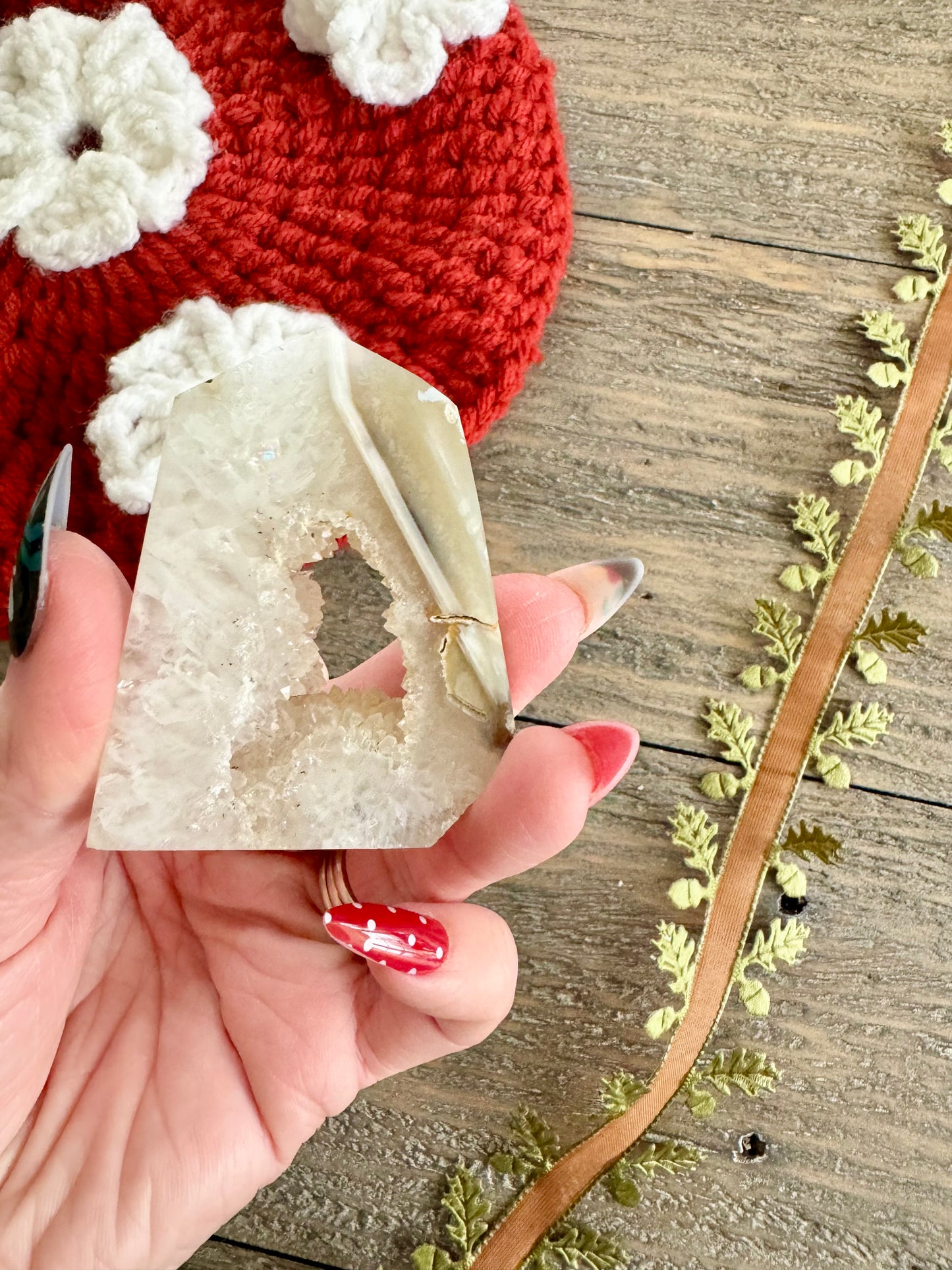 Druzy Agate Fairy Door