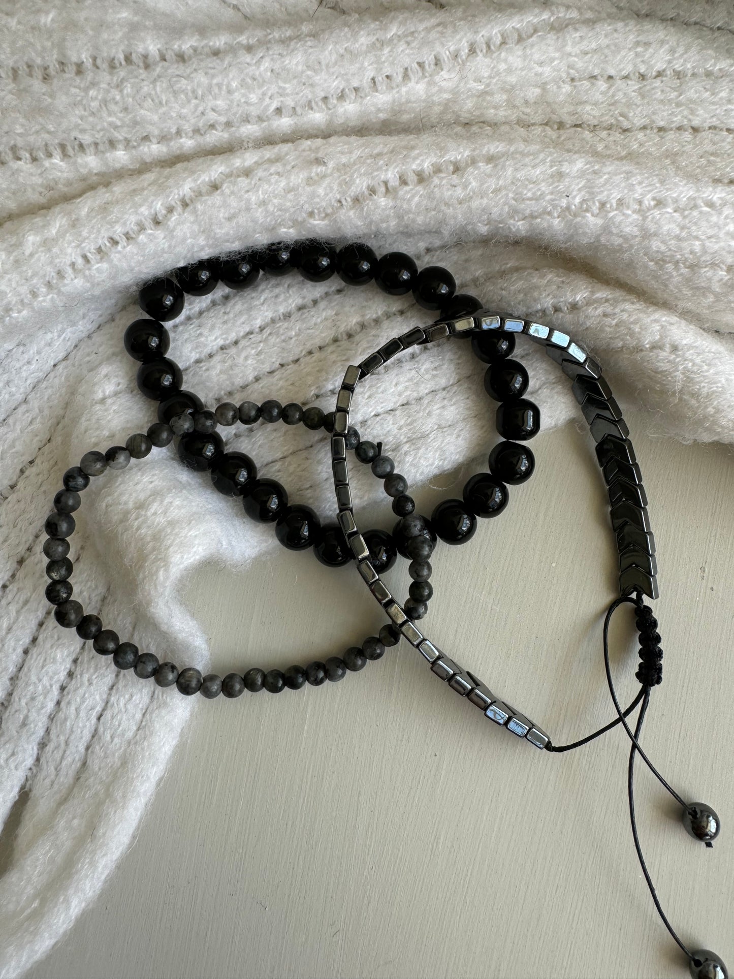 Shadow & Shield Bracelet Stack