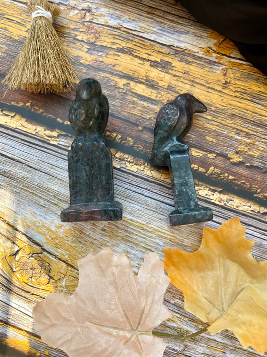 SALE Garnet Grave Raven