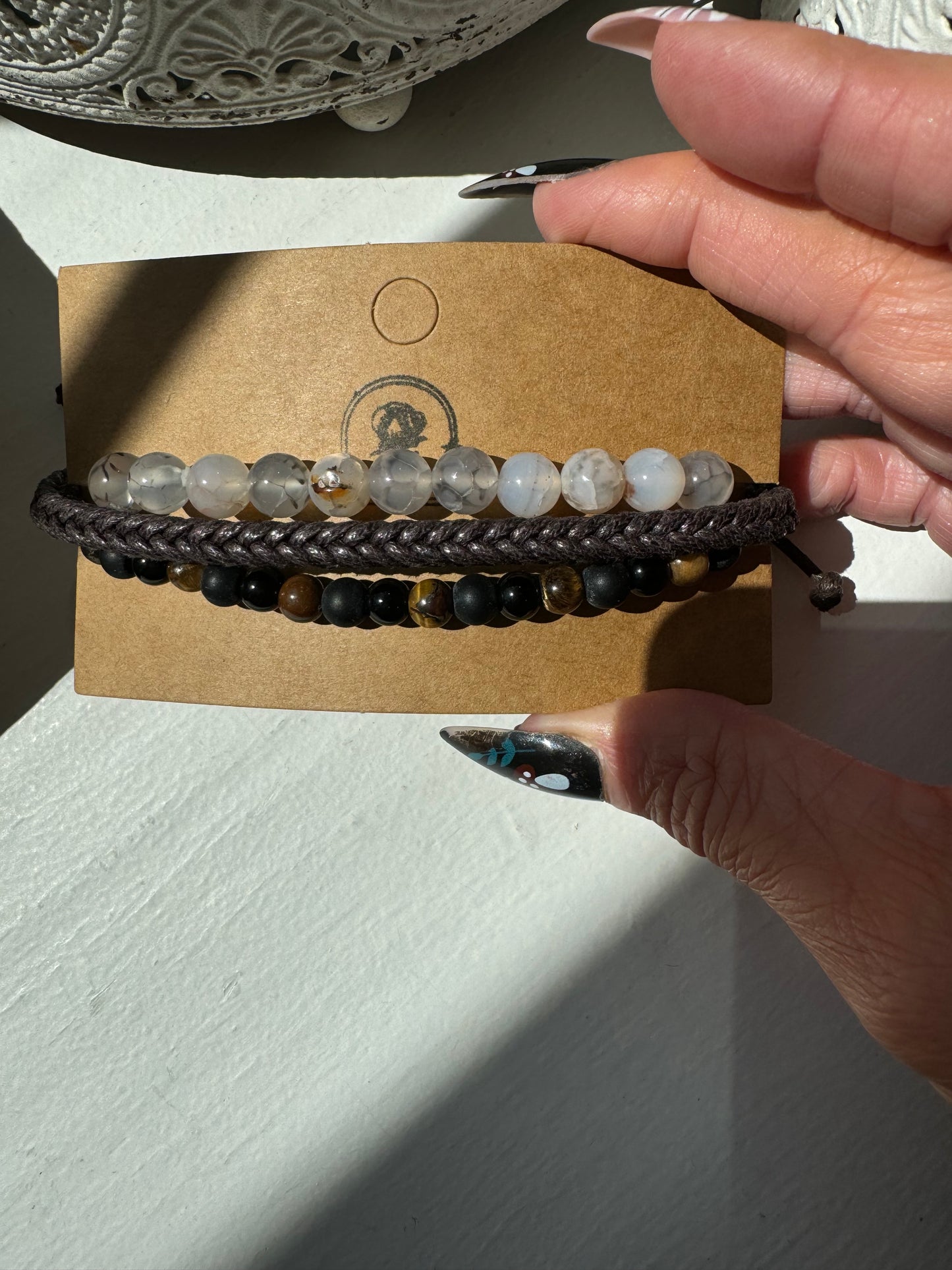 Elemental Warrior Bracelet Stack – Strength, Focus & Grounded Style