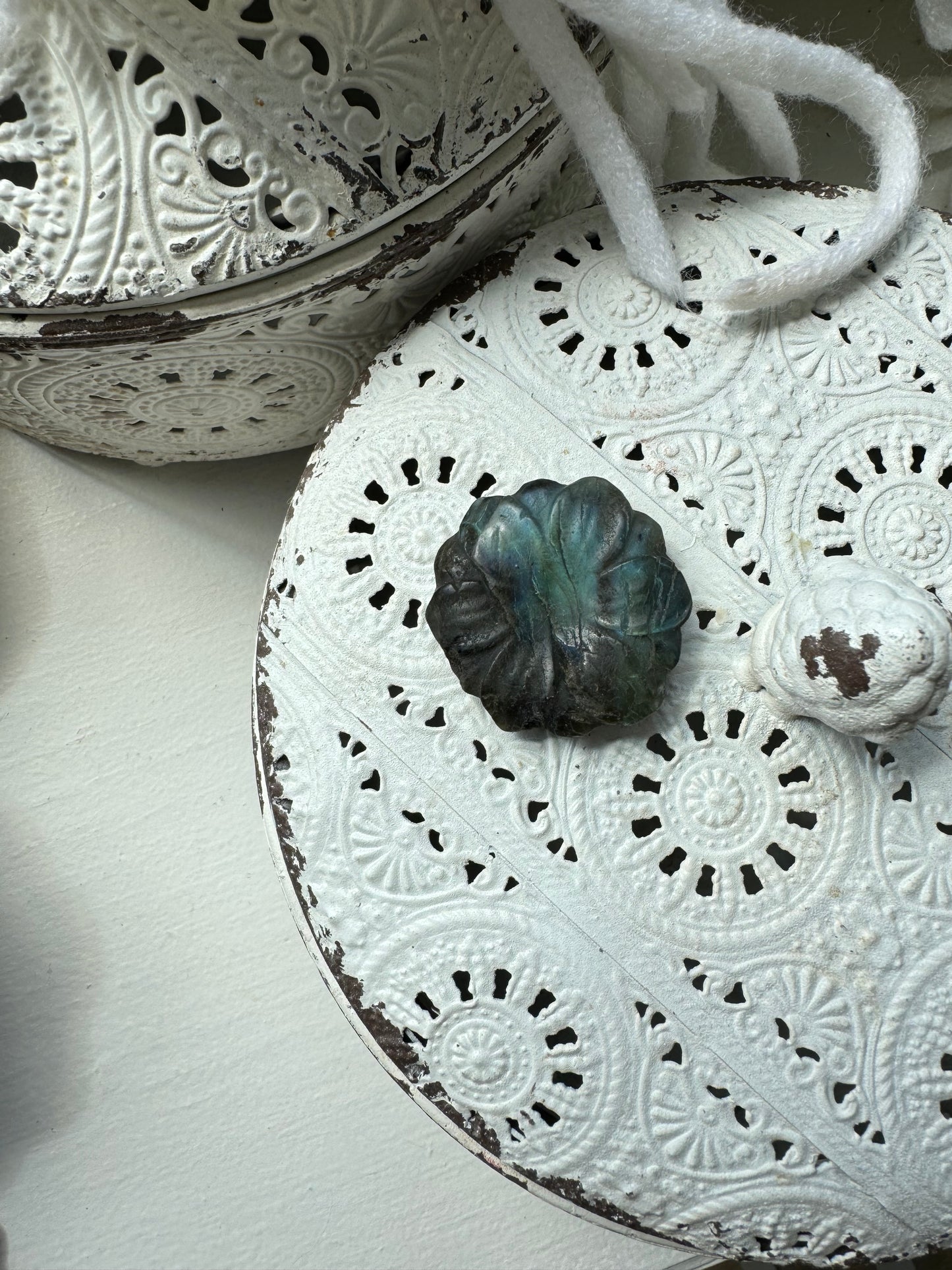Flashy Labradorite Flower