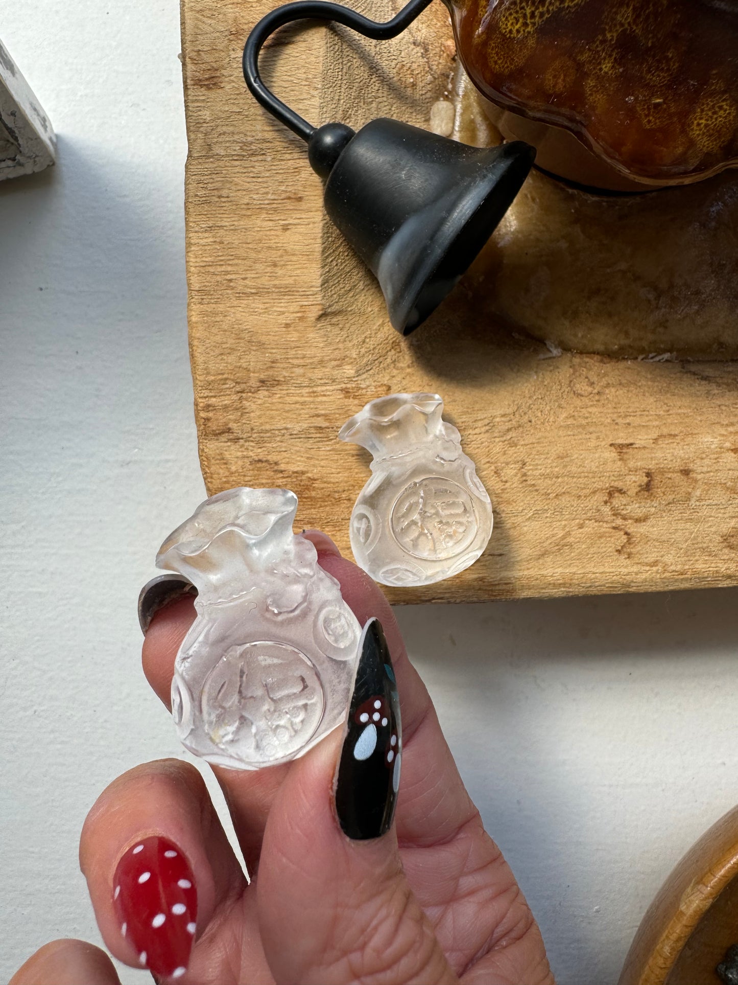 Clear Quartz Manifesting Money Bag