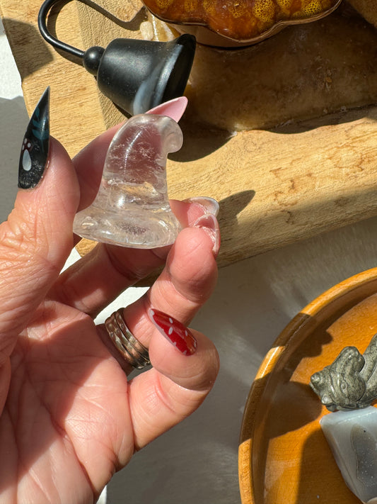 Clear Quartz Manifesting Witch Hat