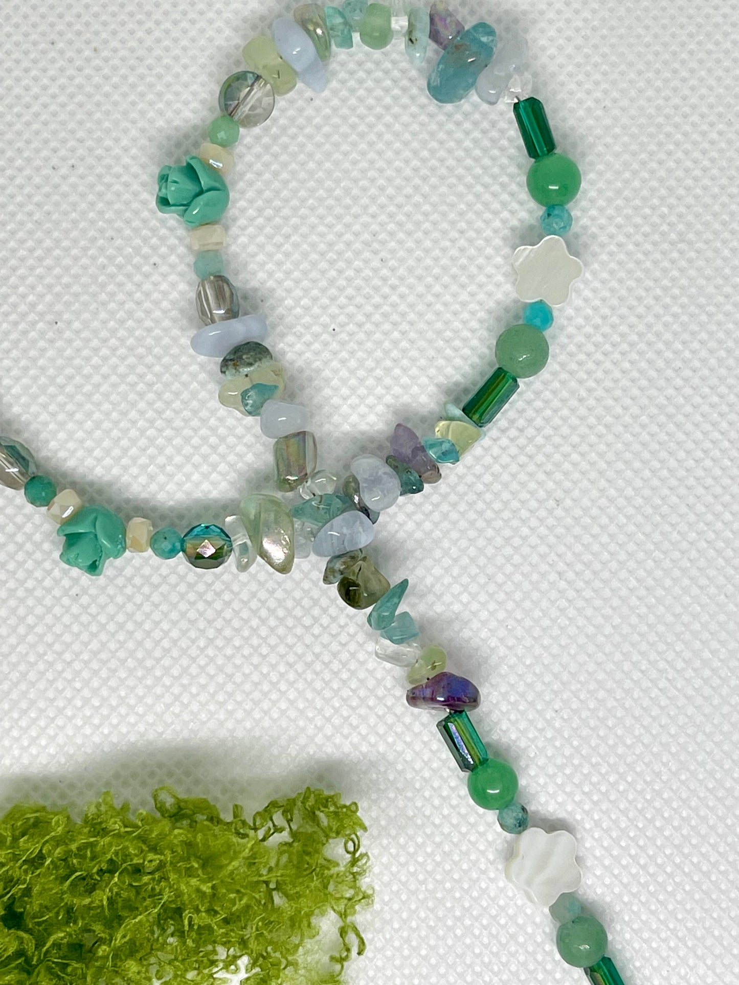 NEW! Seafoam Enchanted Crystal Hair Extension or Crown