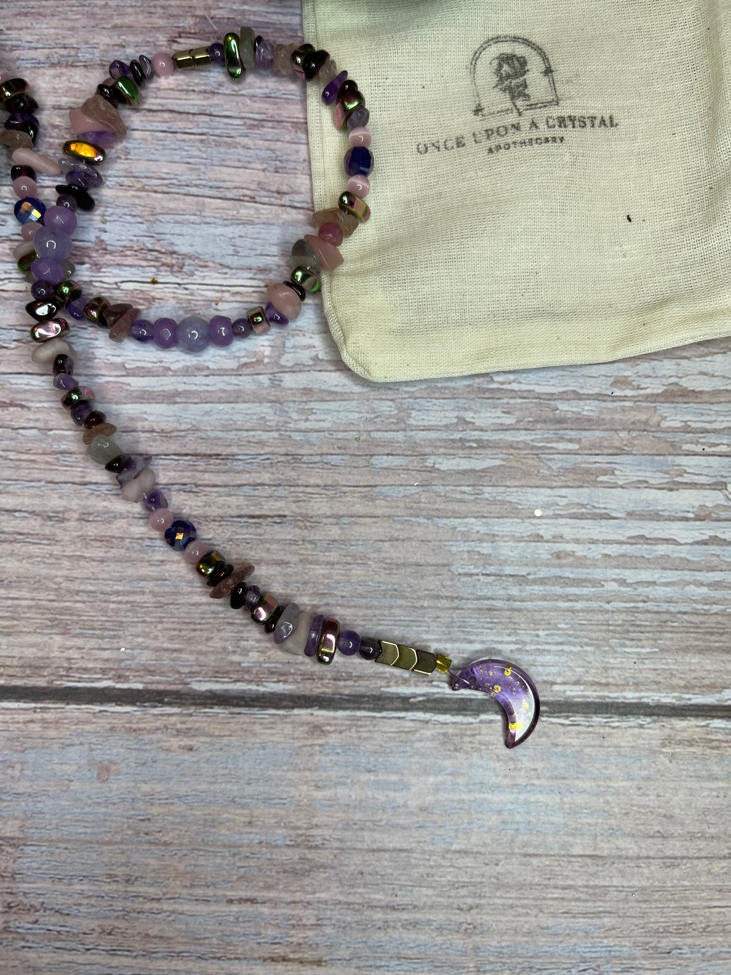 Moonlit Amethyst Enchanted Crystal Hair Extension