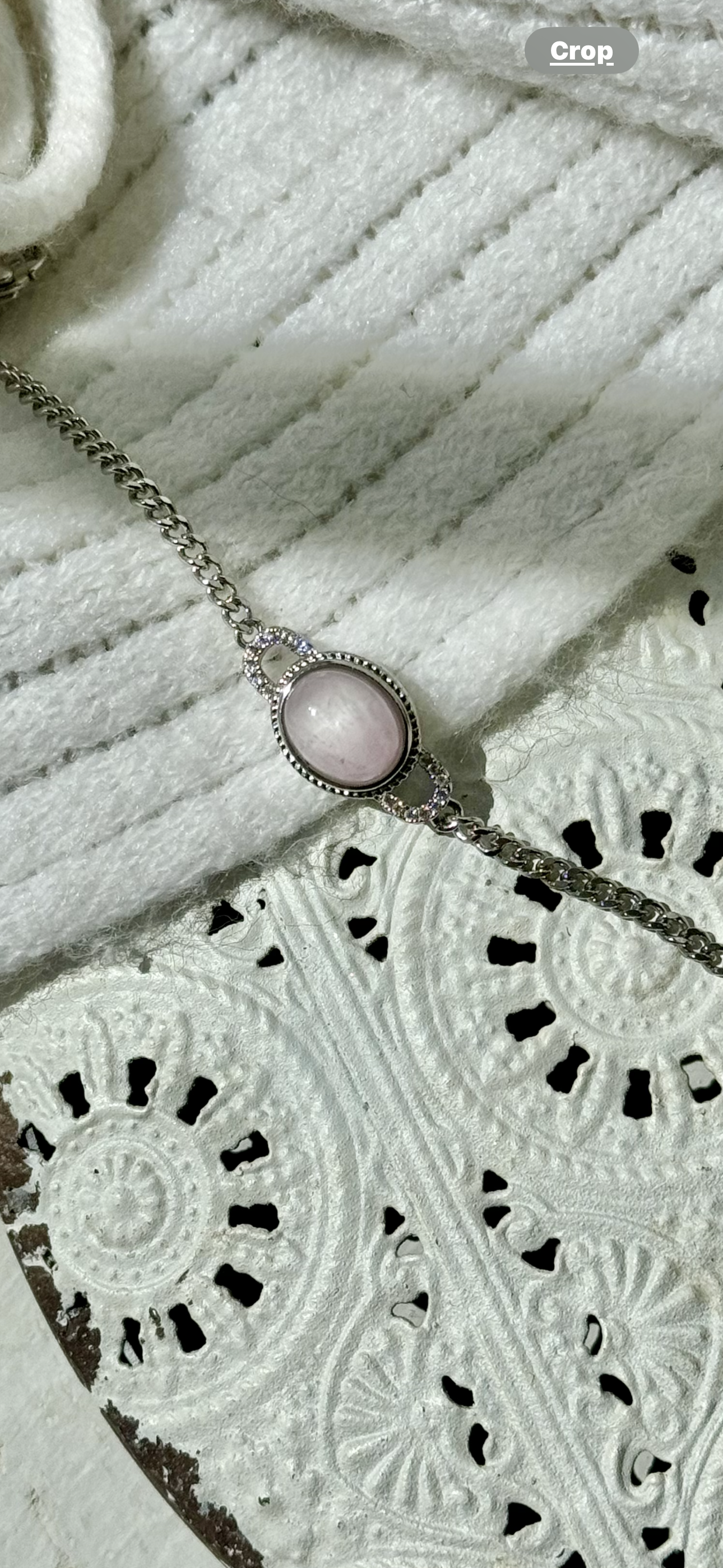 Kunzite Crystal Bracelet