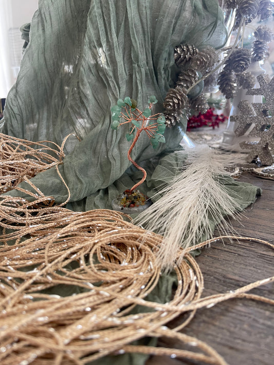 Green Aventurine Crystal Chip Tree