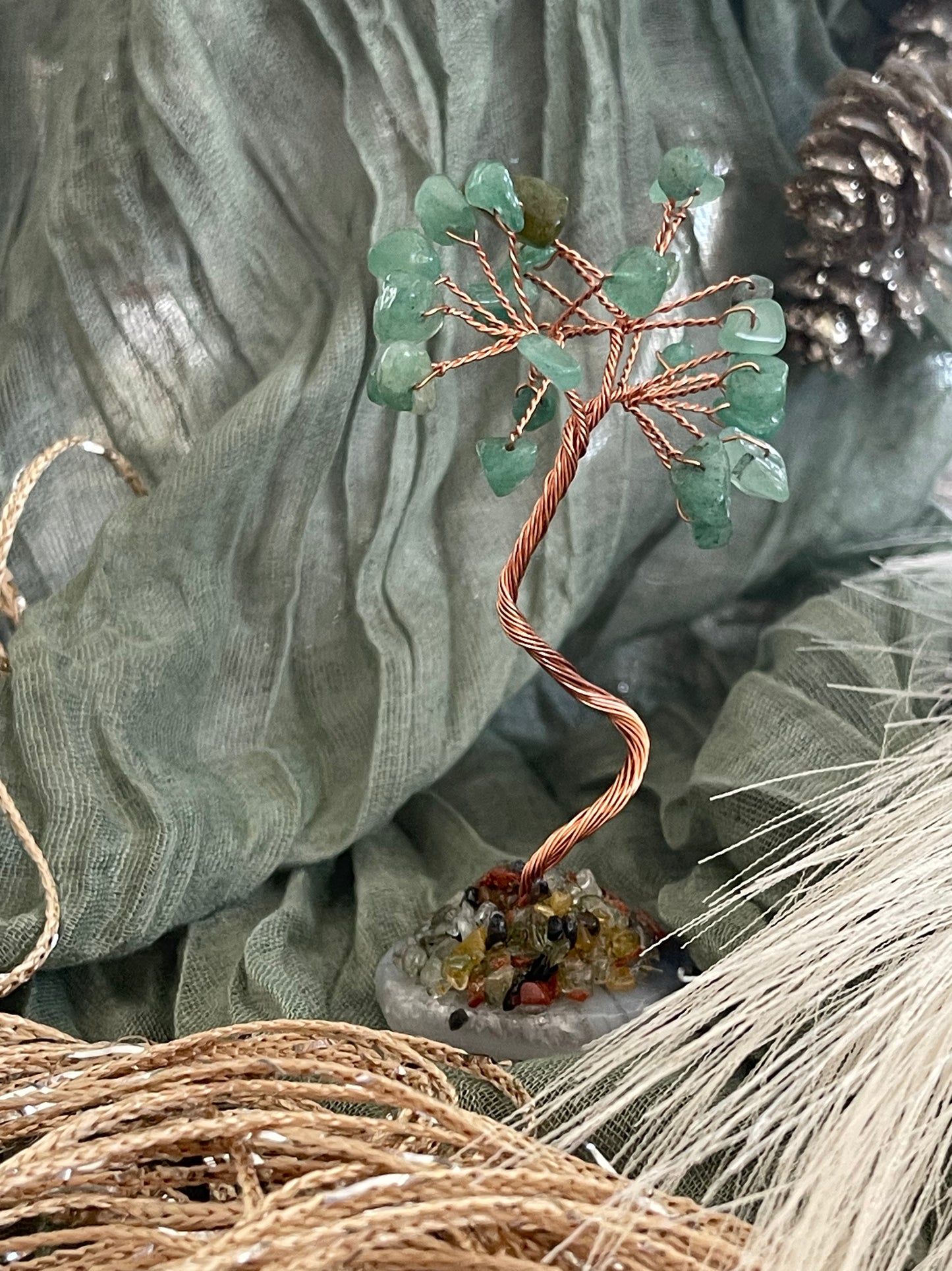 Green Aventurine Crystal Chip Tree