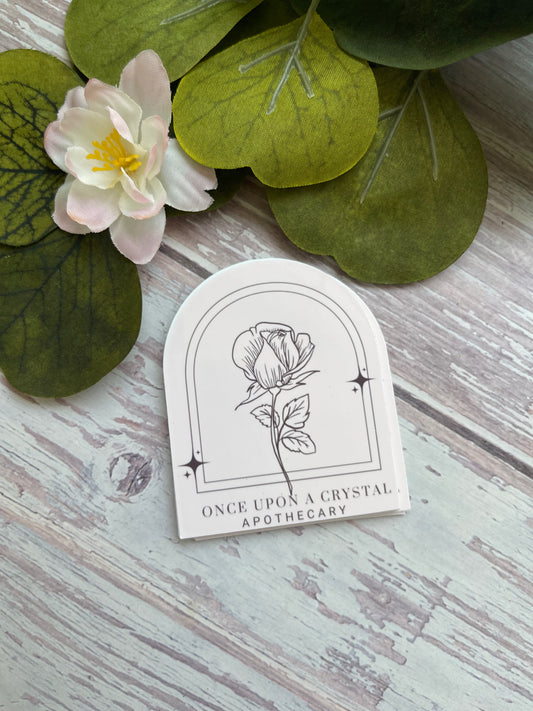 Once Upon a Crystal Logo Sticker