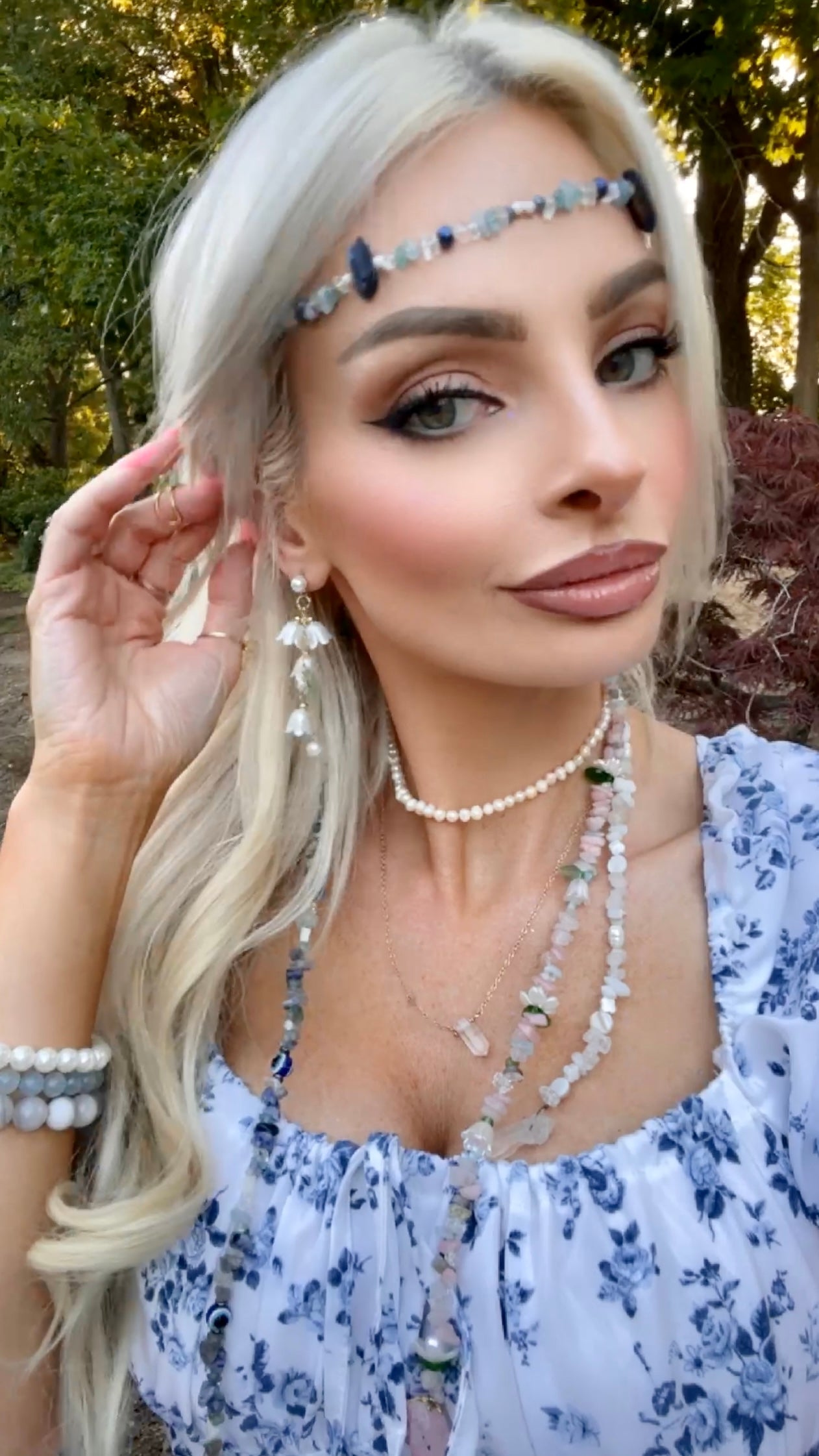 Blue Enchanted Crystal Crown