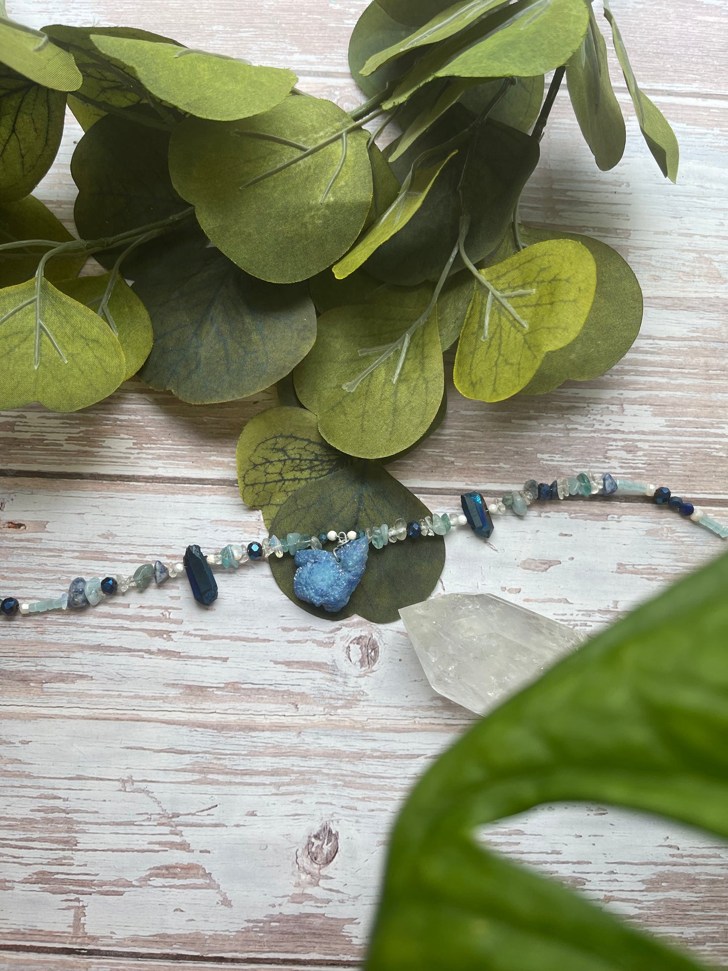 Blue Geode Enchanted Crystal Crown