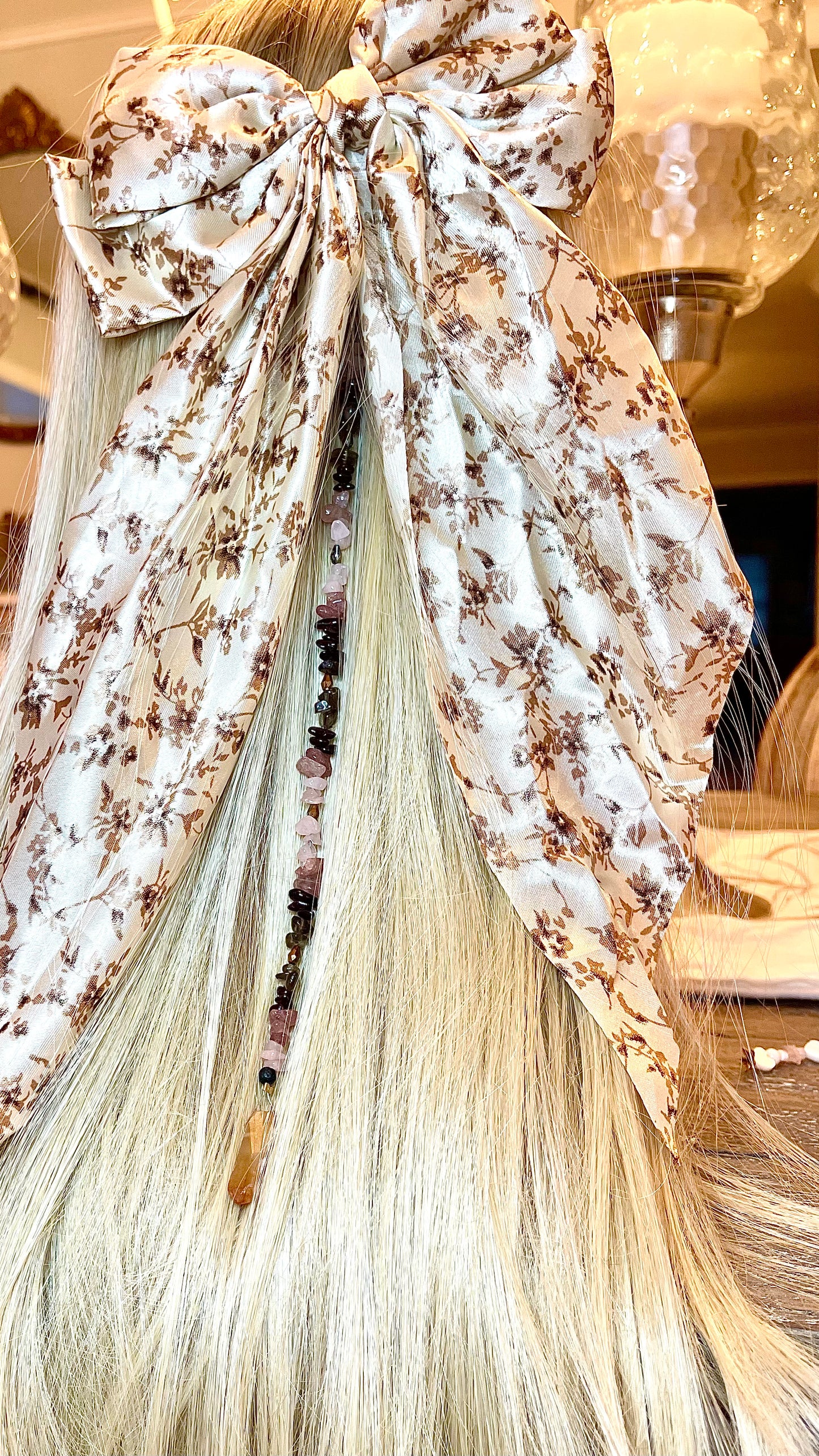 Chocolate Covered Strawberry Enchanted Crystal Hair Extension