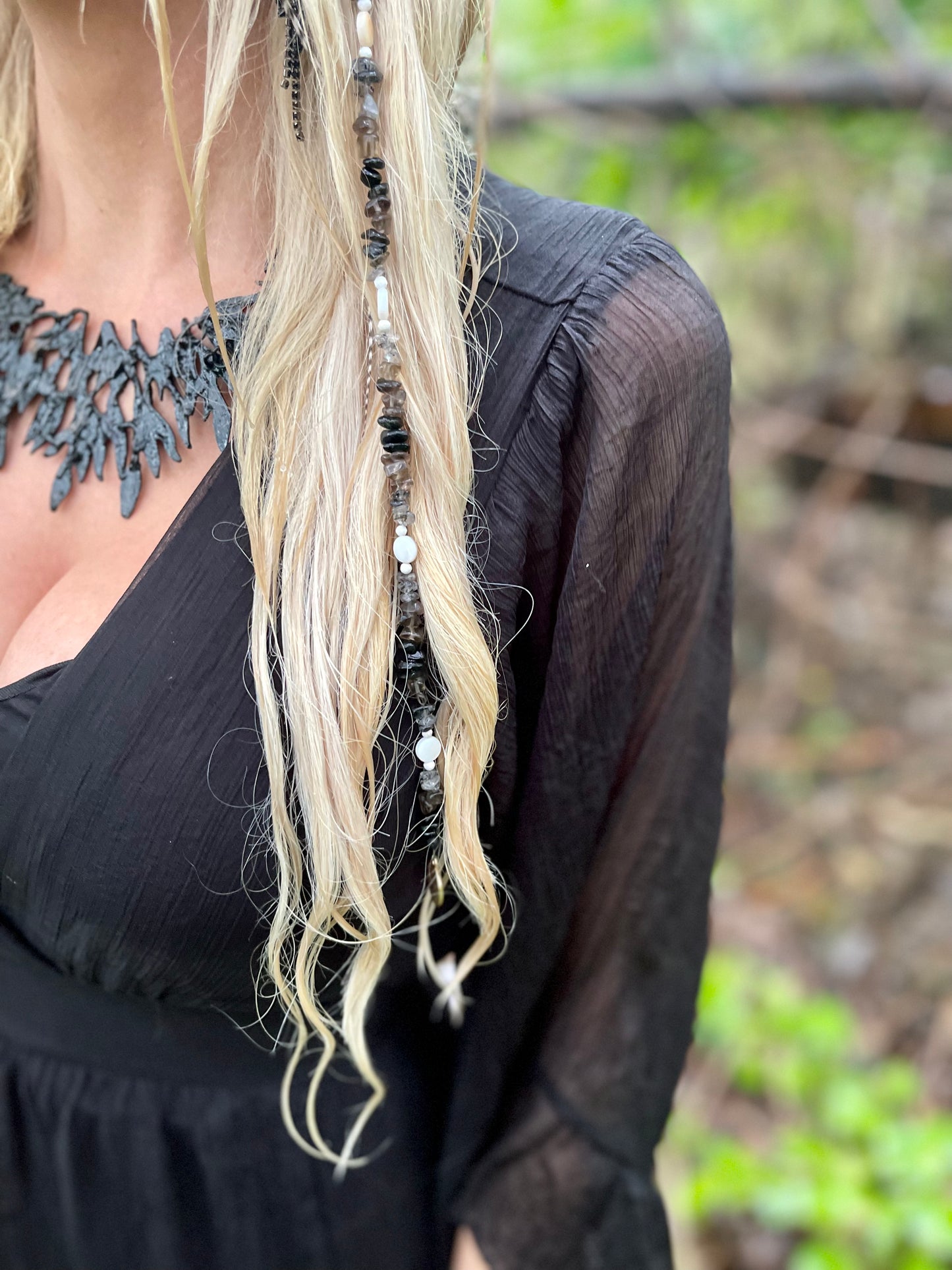 Yin Yang Enchanted Crystal Hair Extension