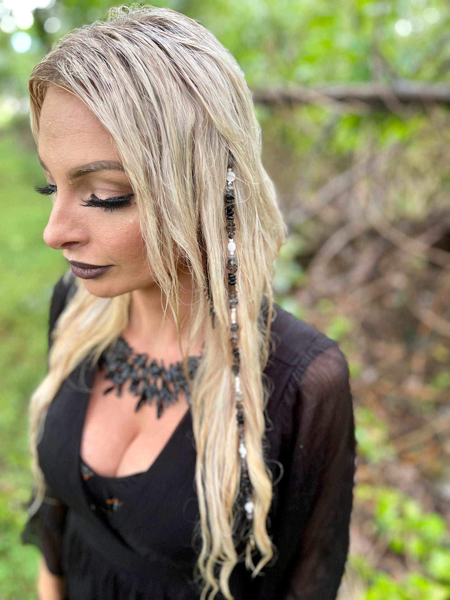 Yin Yang Enchanted Crystal Hair Extension