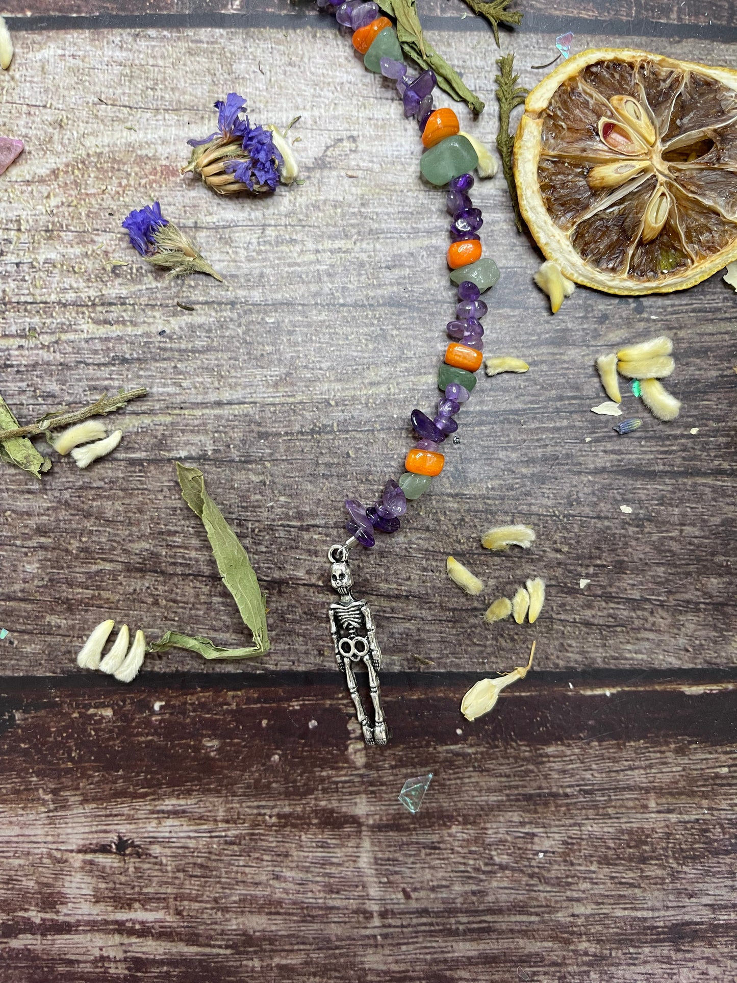 Skeleton Enchanted Crystal Hair Extension