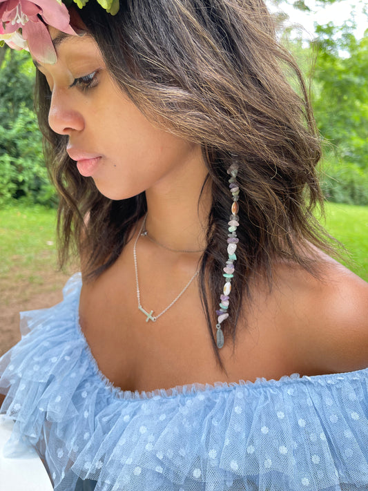 Feather Charm Enchanted Crystal Hair Extension
