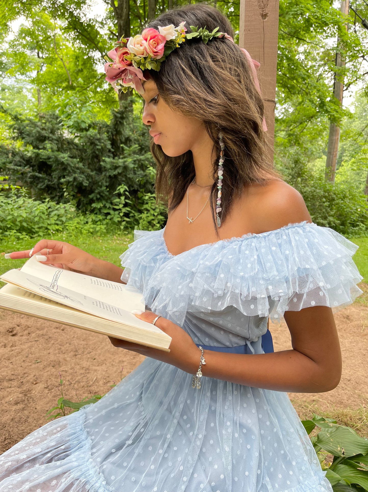 Feather Charm Enchanted Crystal Hair Extension