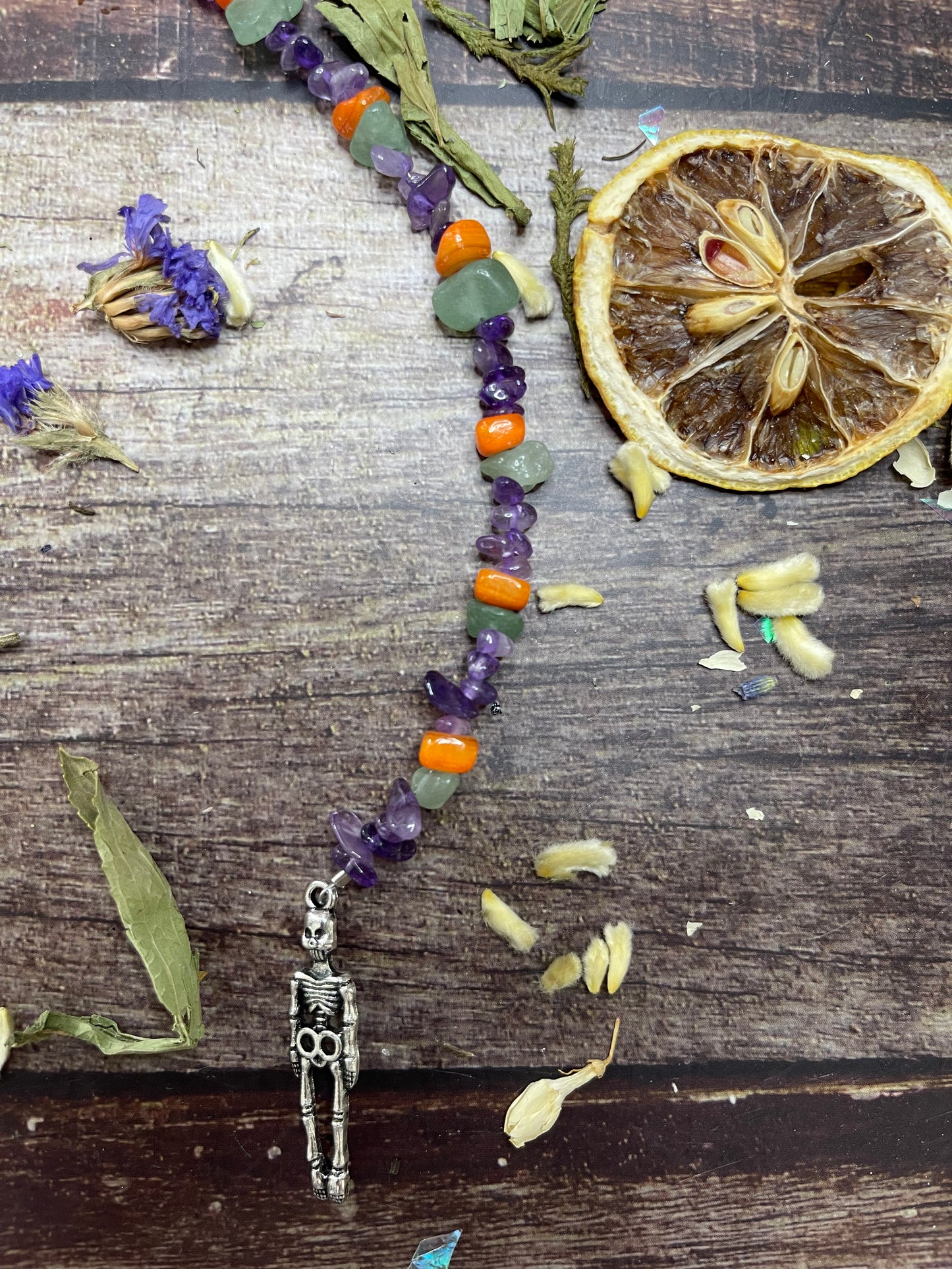 Skeleton Enchanted Crystal Hair Extension