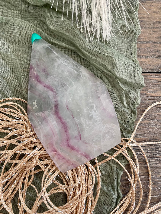 Rainbow Fluorite Teardrop Freeform