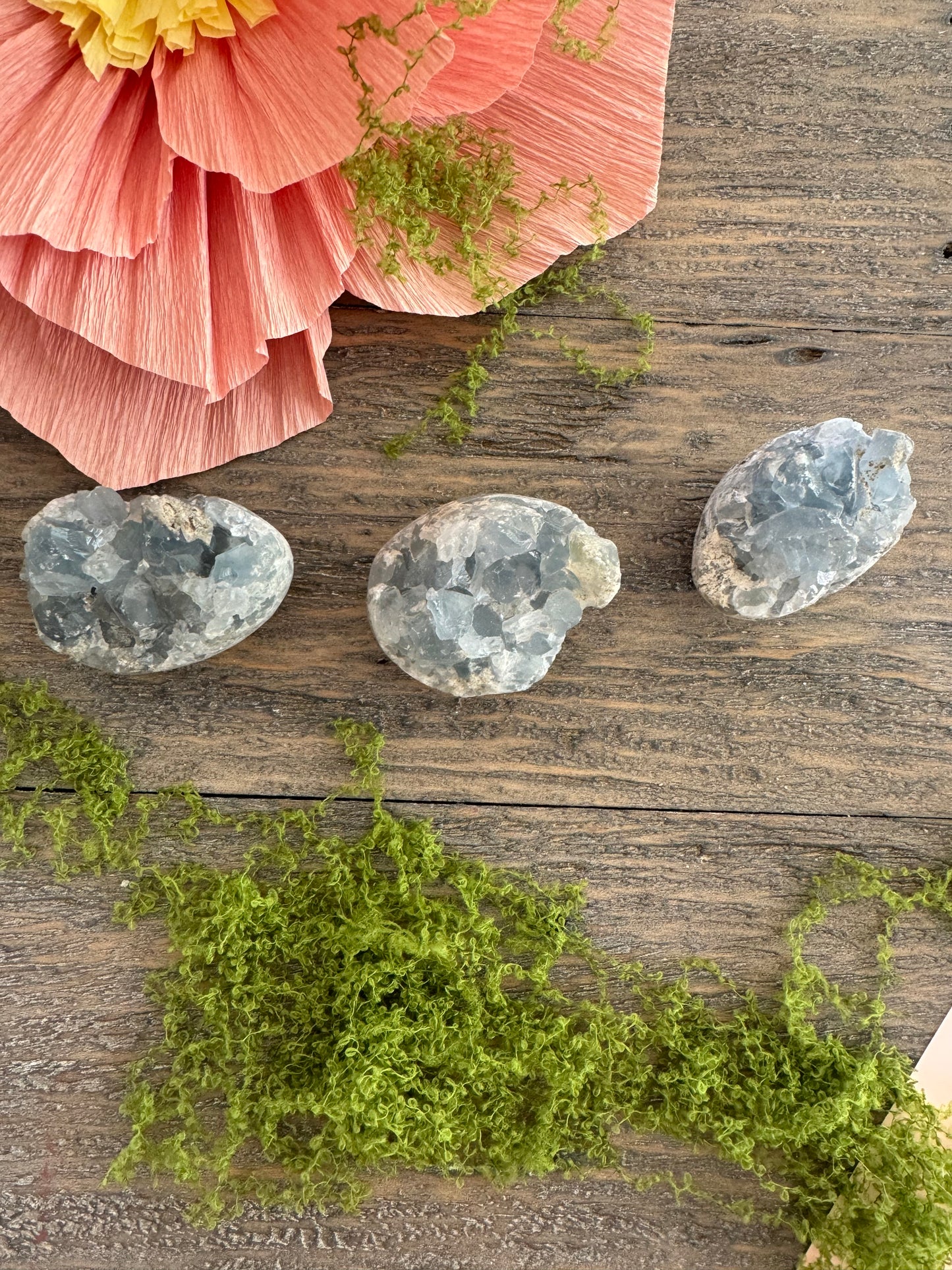 Raw Blue Celestite Clusters