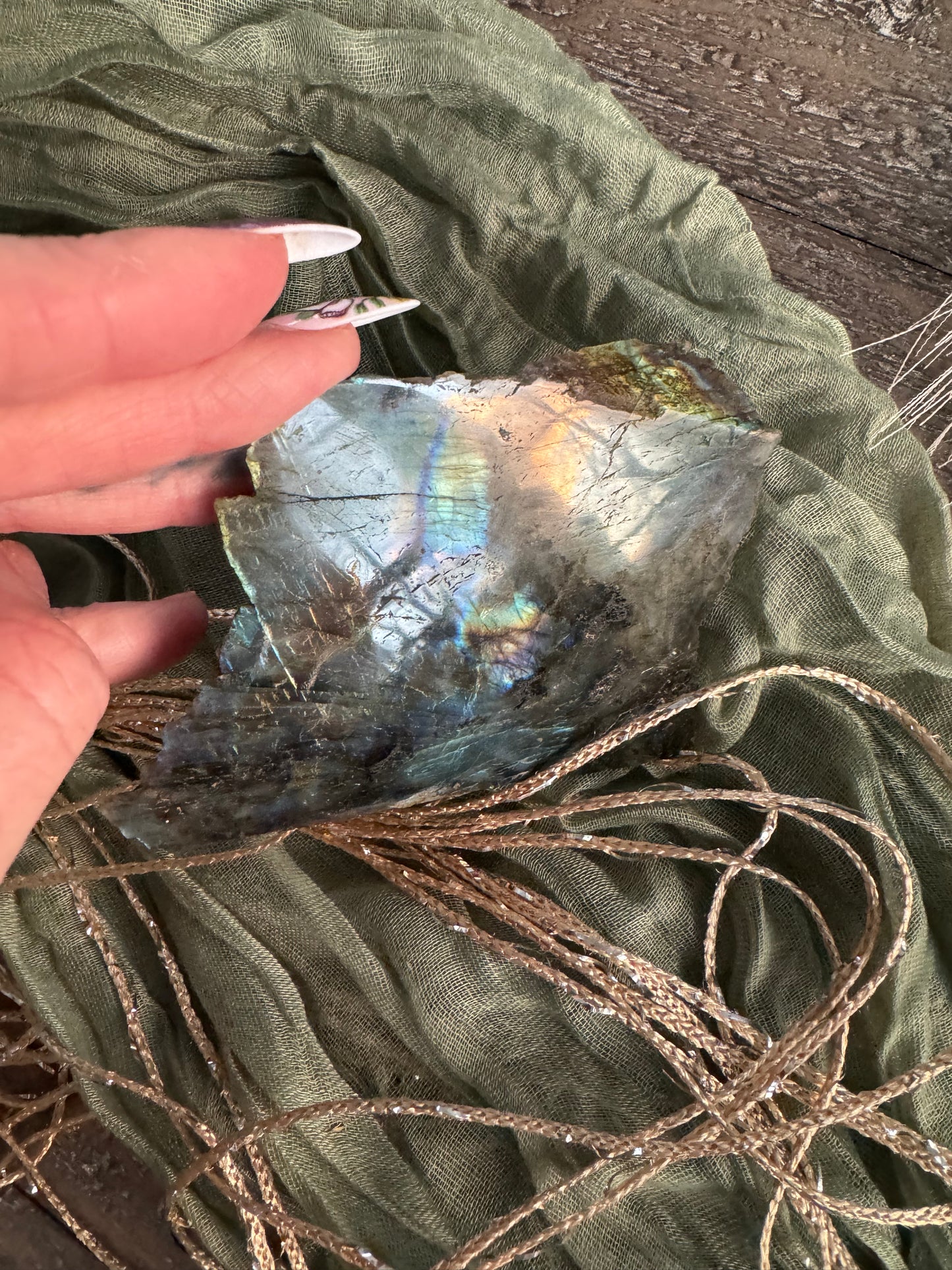 Raw Labradorite Chunk -Flashy