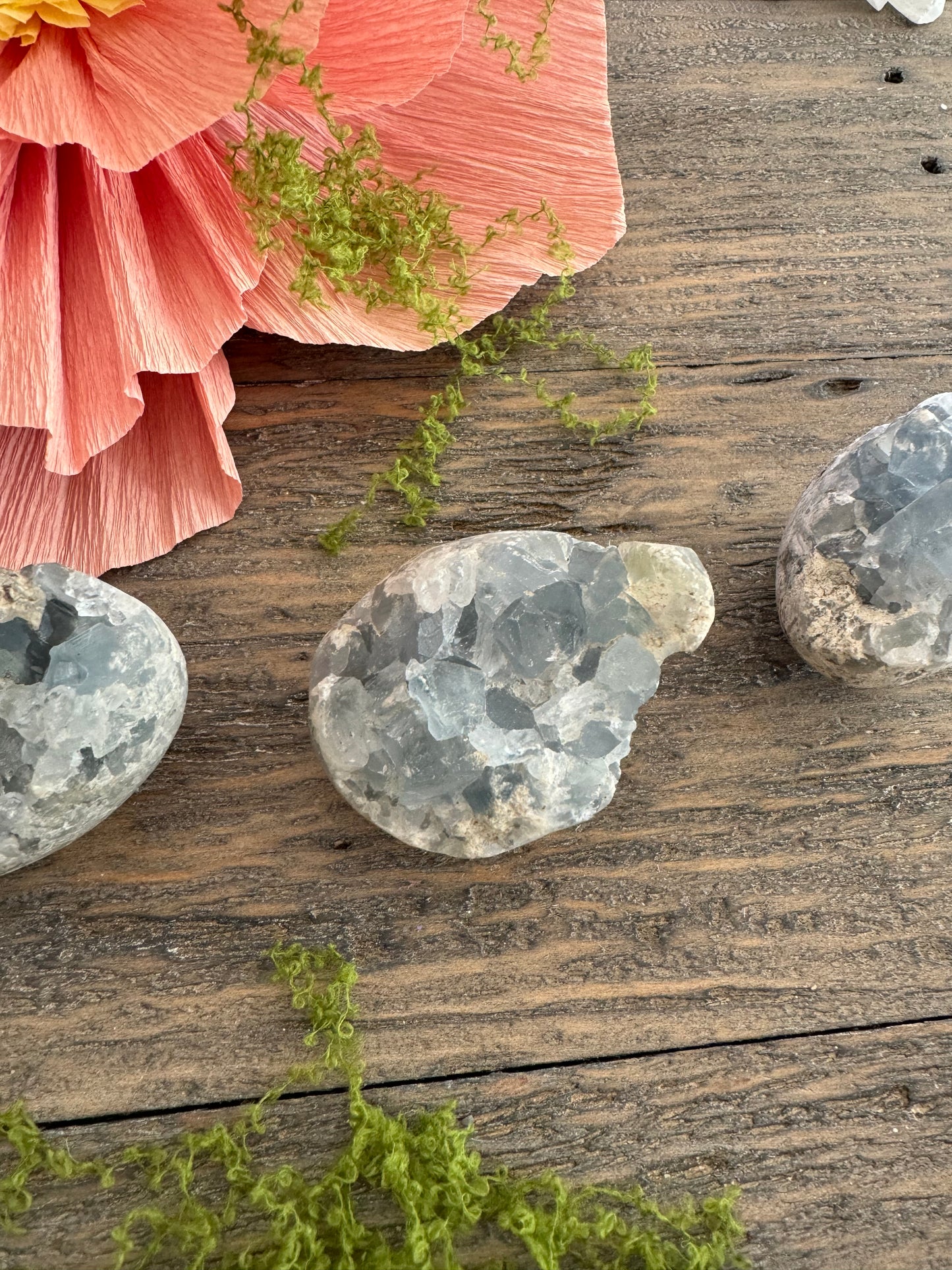 Raw Blue Celestite Clusters