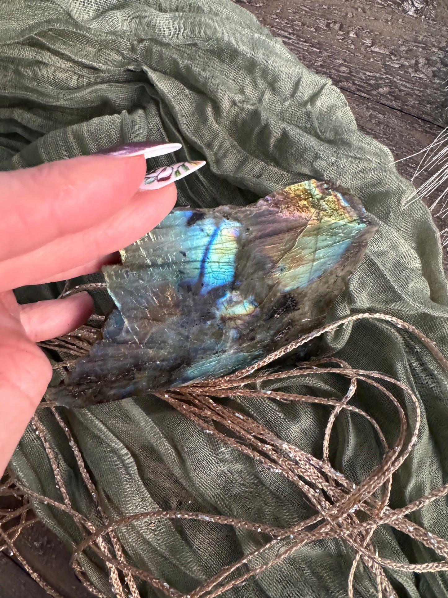 Raw Labradorite Chunk -Flashy