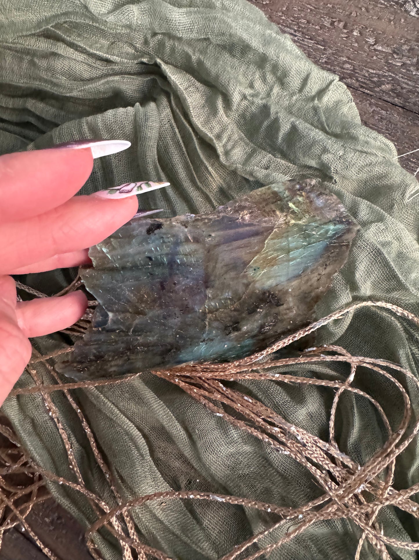 Raw Labradorite Chunk -Flashy