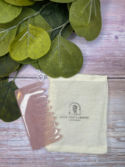 Rose Quartz Comb