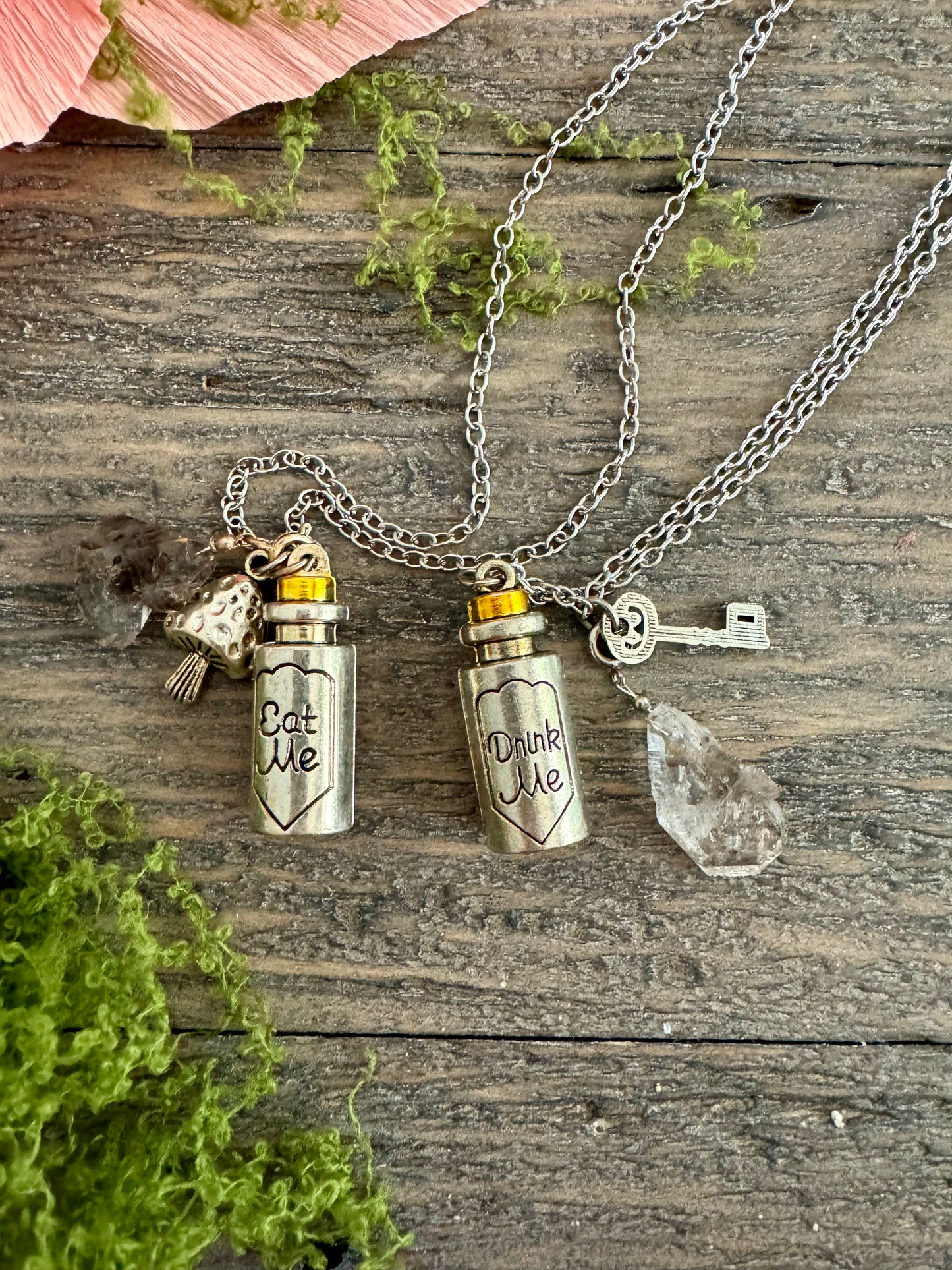 Wonderland Necklace with Garden Quartz Charm