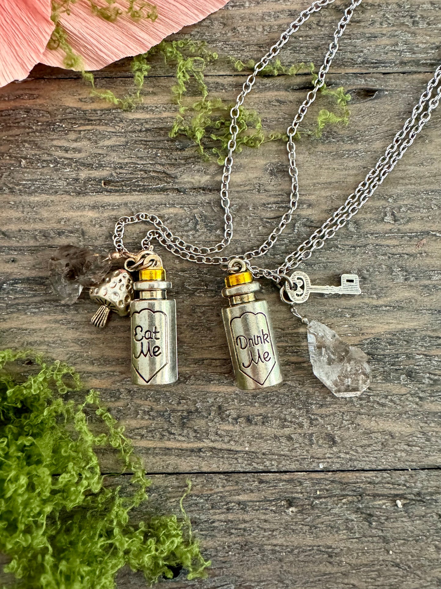 Wonderland Necklace with Garden Quartz Charm