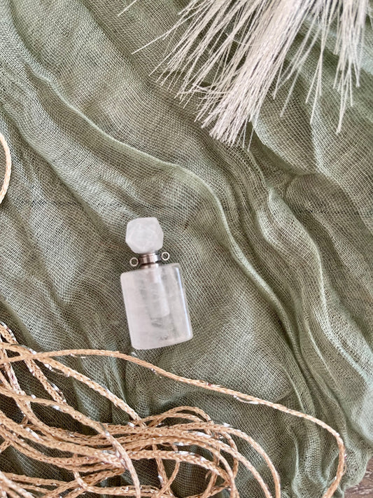 Clear Quartz Perfume Bottle