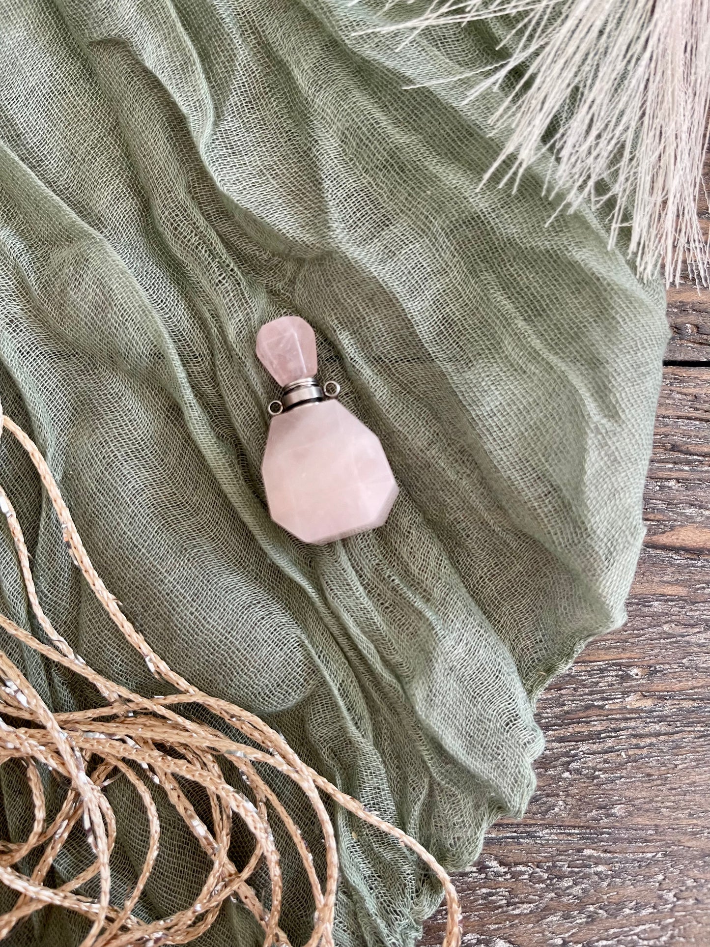 Rose Quartz Perfume Bottle