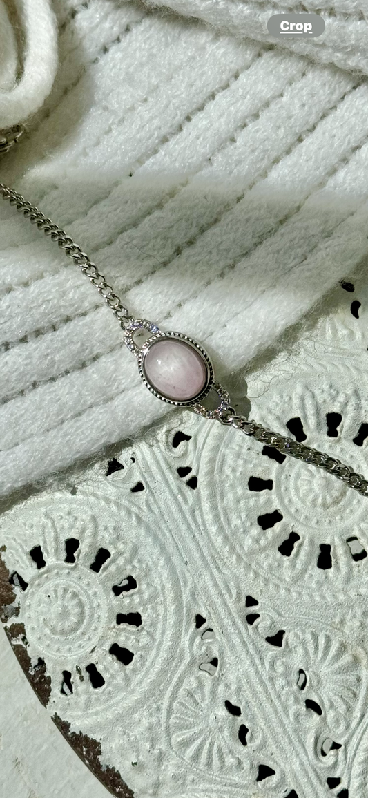 Kunzite Crystal Bracelet