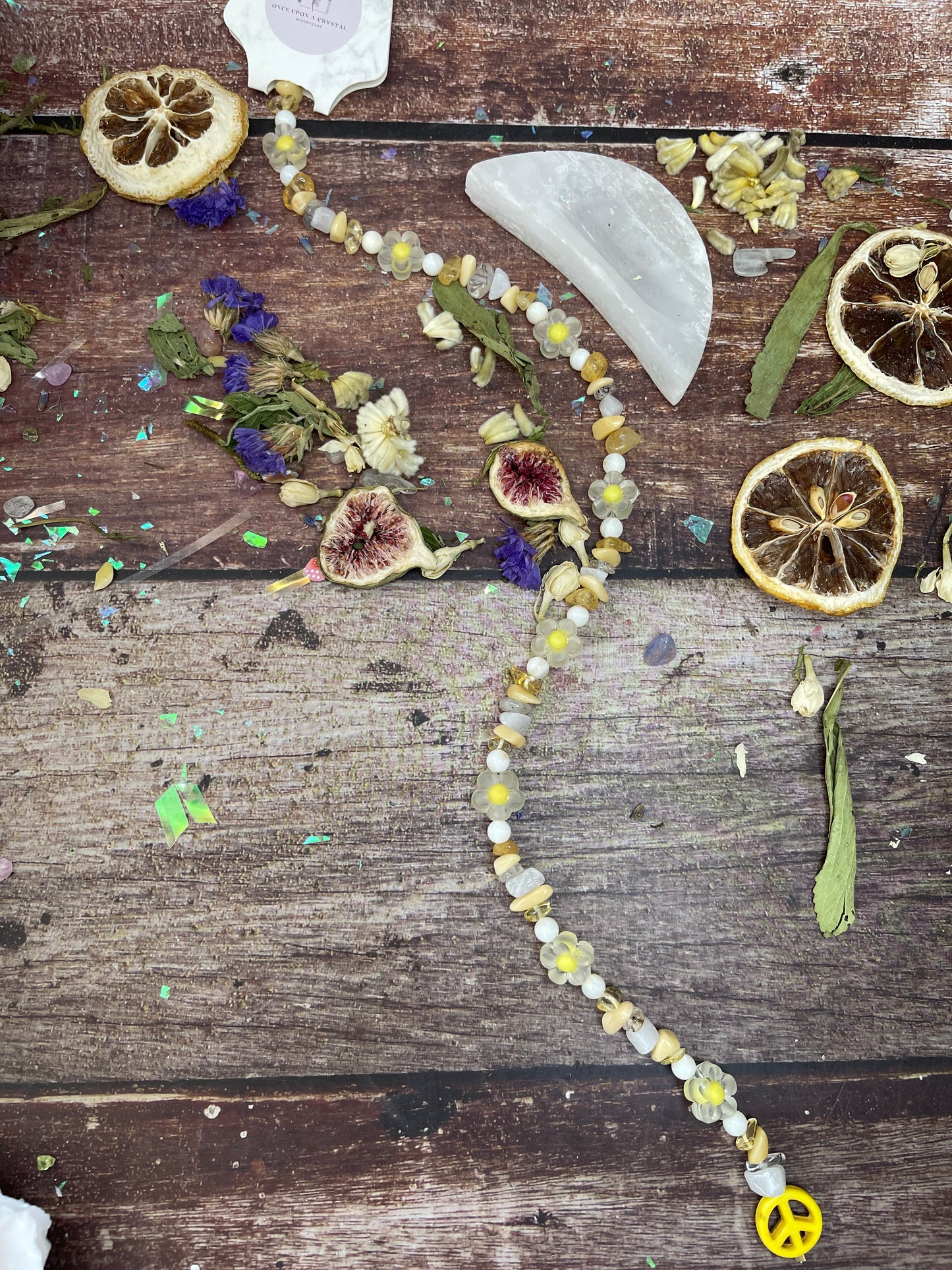 Flowers and Peace Enchanted Crystal Hair Extension