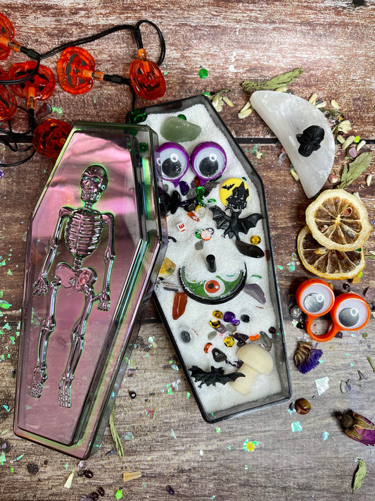 Kid’s Crystal Halloween Sensory Coffin